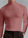 Men's Casual High Collar Elastic Comfort Base Shirts