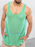 Casual Solid Color Vests Loose Sleeveless Sweaters