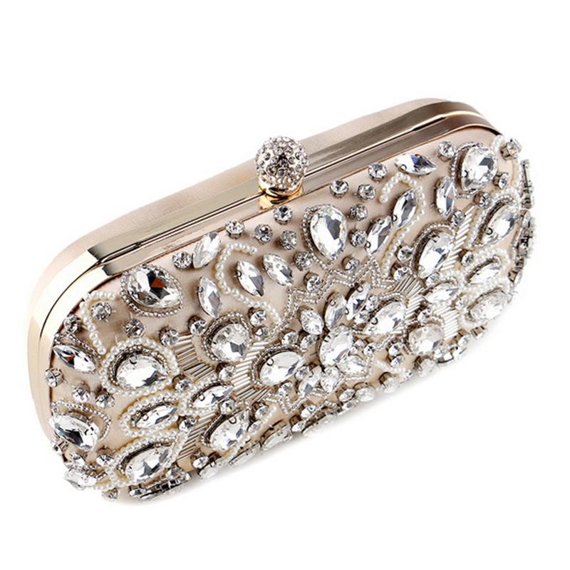 Stunning Rhinestone Deco Clutch Mini Bag for Evening Party