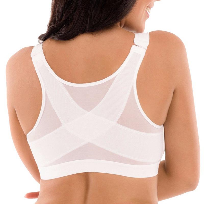 Ultra-Soft Adjustable Front Closure Underwire-Free Supported Sports Bra