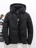 Men's Fashion Hooded Puffer Outerwear Outdoor Ski Down Coat