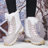 Women's Winter Fashion Non-Slip Warm Plush Windproof Long Boots