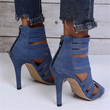 New Casual Peep-Toe Solid Color Pumps High Heels For Women