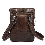 Men's Classic Alligator Pattern Multifunctional Crossbody Bags