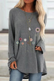 Women's Pretty Long Sleeved Cotton Fashion T-Shirt