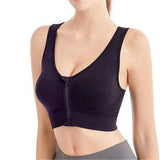 New Solid Color Women's Sports Bras Gathered Without Steel Ring Running Vest