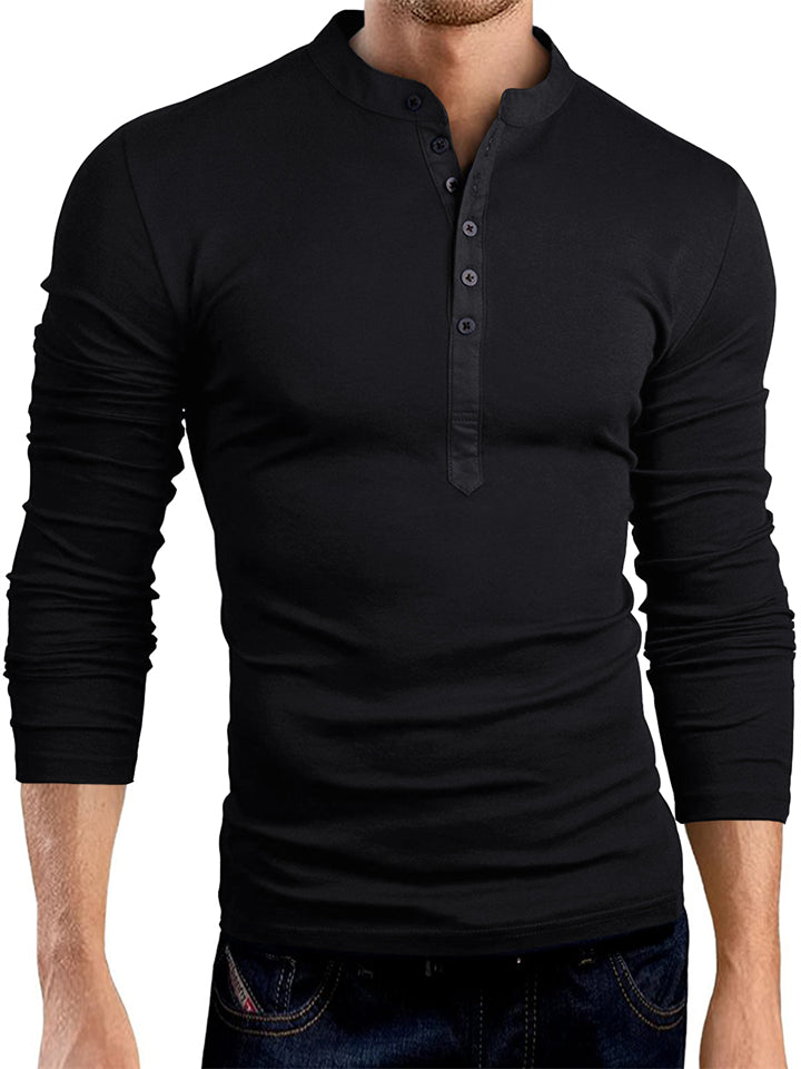 New Autumn V Neck Fit Pullover Men Bottoming Shirts