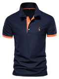 Men's Casual Slim Fit Short Sleeve Polo Shirt