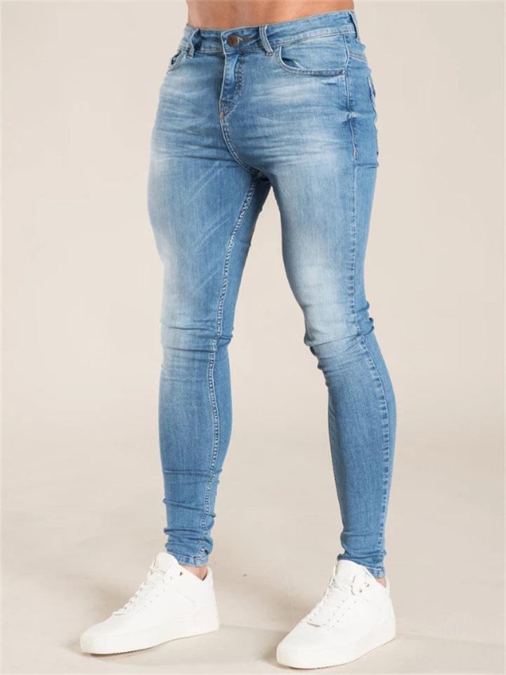Skinny Solid Color Stretchy Jeans