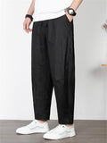 Casual Straight Leg Comfortable Linen Business Ultra-Thin Pants