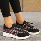 Women's Sports Breathable High Elasticity Mesh Slip-on Running Shoes