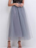 Graceful Simple Style Solid Color 4 Layers Free Size Tulle Skirts