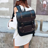 Stylish Leather Casual Multifunctional Travel Backpack for Men