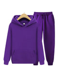 Warm Fashion Casual Sports Purple Hoodie Mens