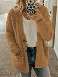 Women's Winter Comfort Plush Jacket with Pocket