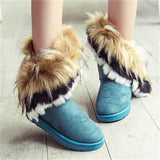 Women's Super Warm Mid-Tob Fashion Fur Snow Boots
