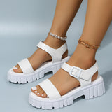 Fashion Comfy Soft Thick Sole Leather Sandals for Women