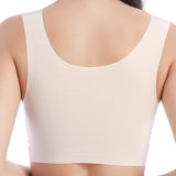 Super Comfy High Elastic Wireless Full Busty Soft Bras - Silver Gray