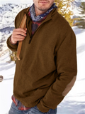 Men's Stylish Long Sleeve Stand Collar Pullover Sweatshirt
