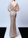 Stunning Sequined Illusion Neckline Mother of the Groom Dresses