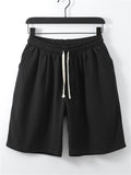 Casual Style Soft 2-Piece Outfit Pleated Detailing T-Shirt + Drawstring Waistband Shorts