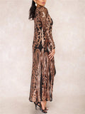 Vintage Style Sequined Gatsby Robe Dress