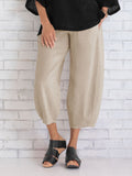 Women's Casual Loose Cotton Linen Pants