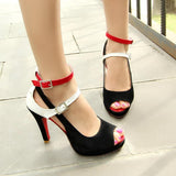 Woman's Sexy Red Bottom High Heel Sandals Pumps