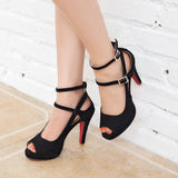 Woman's Sexy Red Bottom High Heel Sandals Pumps