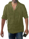Men's Hooded Long Sleeve T-shirts