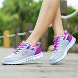 Women's Summer Comfy Ultra Light Lace Up Running Hiking Shoes
