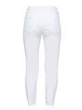 Punk Style Fashion Ripped Loose Women White Denim Jeans