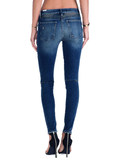 Stylish Slim Dark Blue Denim Pants