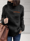 Fall Winter Fashion Turtleneck Fleece Sweatshirts For Women