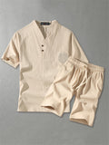 Mens Linen Short Sets