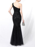 Gorgeous Sequined Mermaid Tulle Dress for Dinner Party