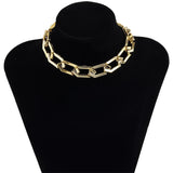 Female Simple Punk Style Chunky Curb Chain Necklace