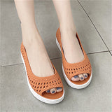 Summer Hollow Out Comfy Flat Casual Beach Sandals for Women