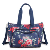 Beautiful Floral Print Nylon Waterproof Casual Lady Travel Shoulder Bag