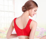 Women's Plus Size Big Cups Wireless Push Up Bra