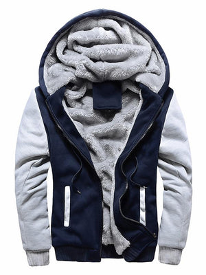 Men's Winter Warm Heavyweight Thick Sherpa Lined Hooded Coats