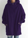 Women's Fashion Full Zip Up Thermal Hoodies for Winter