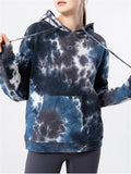 Stylish Plus Size Ladies Tie Dye Cotton Hoodies