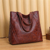 New Fashion Large Capacity Retro Soft PU Leather Handbags