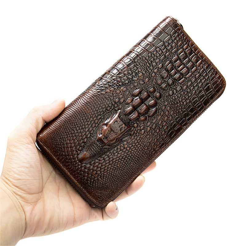 Men's Real Leather Crocodile Wallet