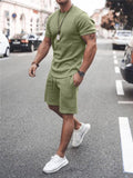 Men's Cool Short Sleeved Summer Tracksuit Set