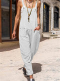 Casual Loose Slimming Female Backless Summer Jumpsuits