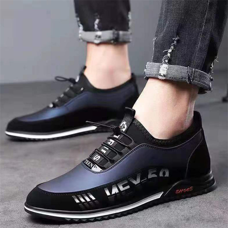 Soft Comfy Lace Up Casual Flat Shoes for Men