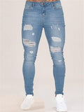 Men’s Skinny Fit Washed Ripped Jeans