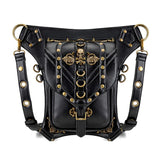 Punk Rock Style Black Skull Metal Rivet Versatile Crossbody Bags